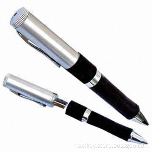 Wholesale Metal USB Pen Drives with Laser Pointer, 512MB to 32GB Storage Capacity